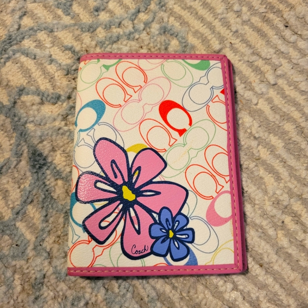 Coach passport holder with card slots